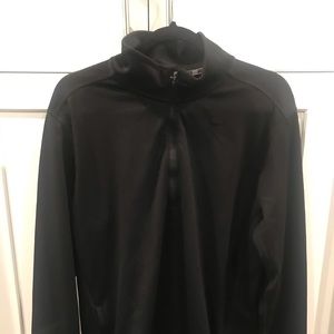 Nike Black Dri - Fit Long Sleeved Half- Zip Top